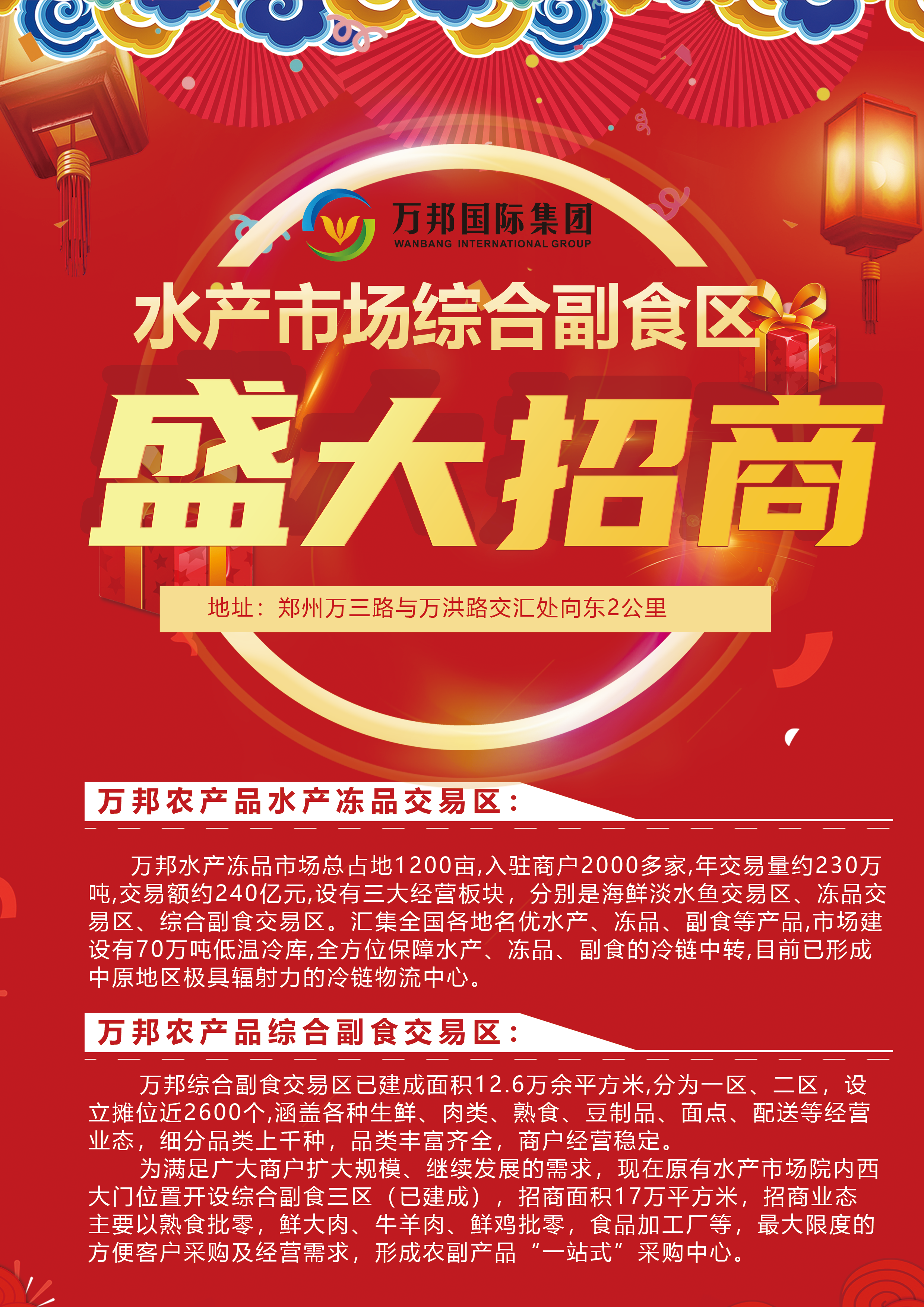 万邦水产市场综合副食区招商信息(图1)